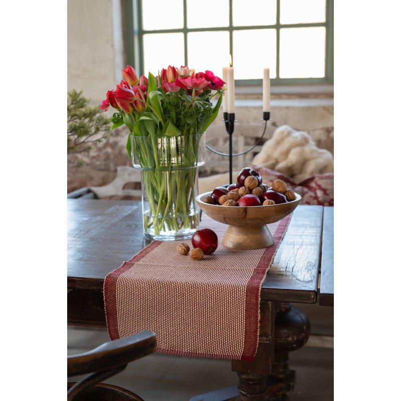 Tore løber 35x120cm, rød