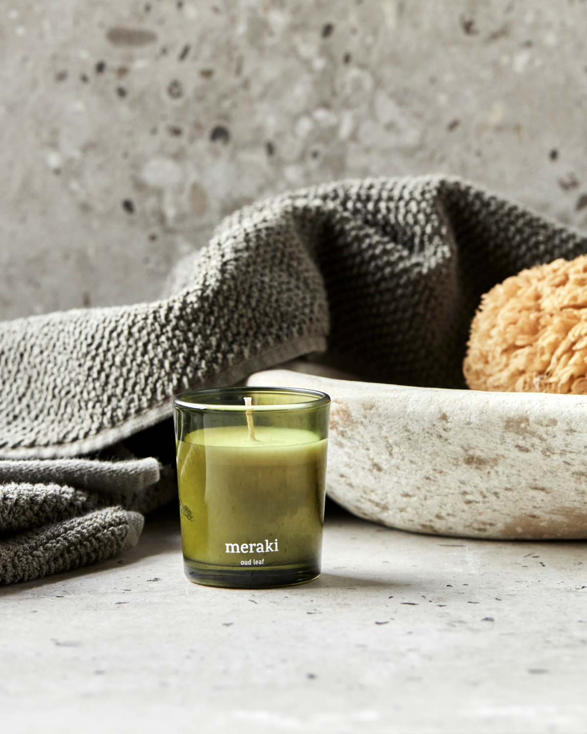 Meraki Duftlys, Oud leaf, Grøn