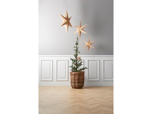 Decorstjerne julestjerne 65 cm Natur finer*