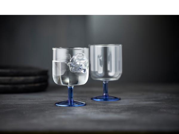 Lyngby Glas Torino Vinglas 30 cl 2 stk. Klar/Blå