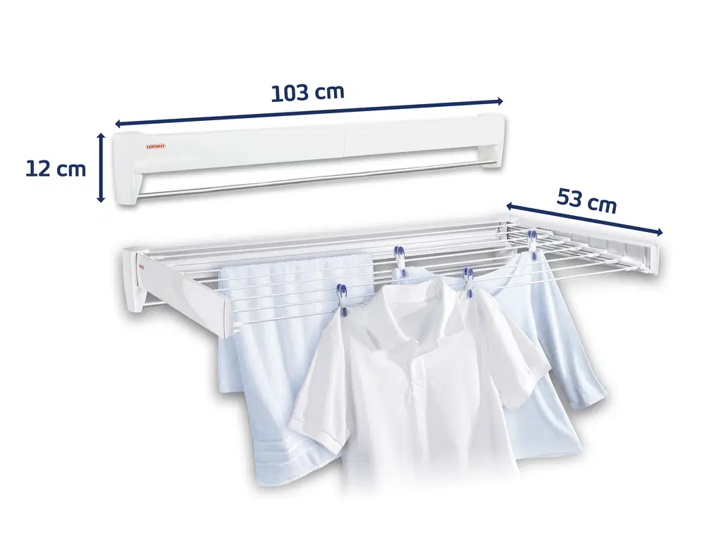 Leifheit Tørrestativ Telegant 81 Plus hvid