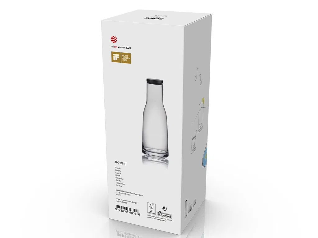 Zone Karaffel med låg Rocks 1 liter Klar