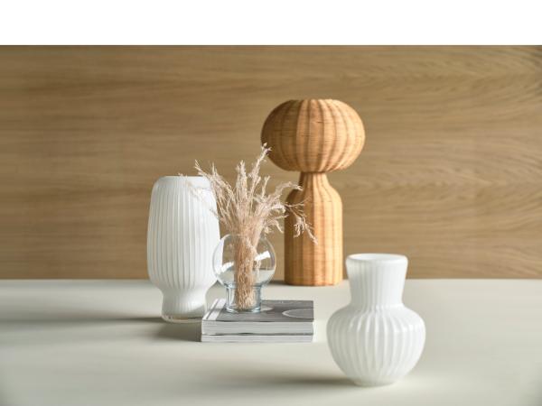 Vase Cuneo D16 x 31,5 cm Hvid Glas