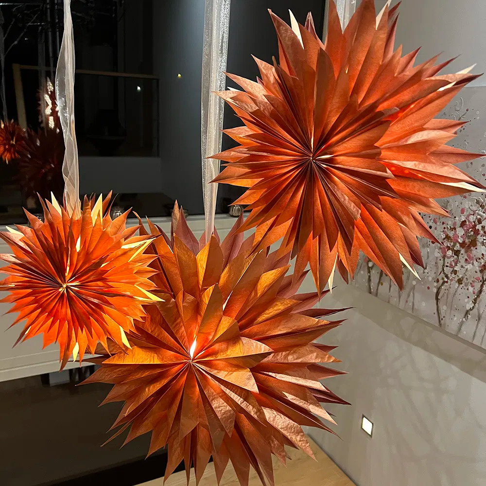 Snefnug, lille, abrikos, D35 cm