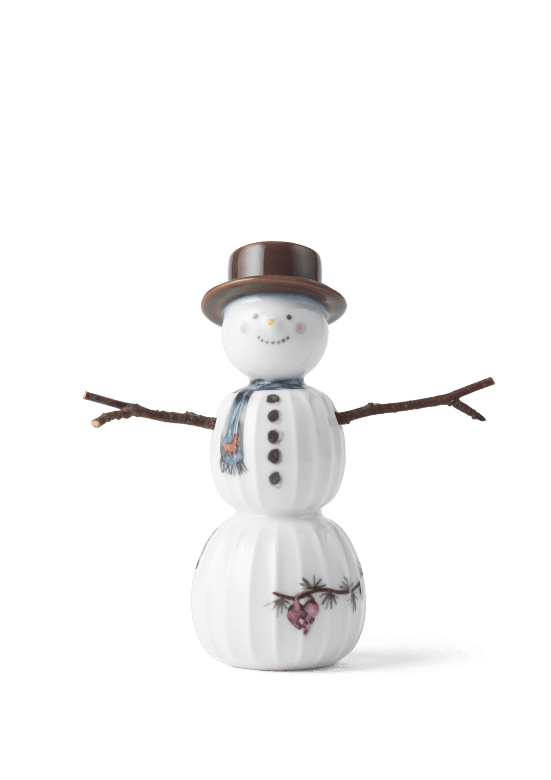 Hammershøi Christmas Snemand H11.5 hvid m. deko