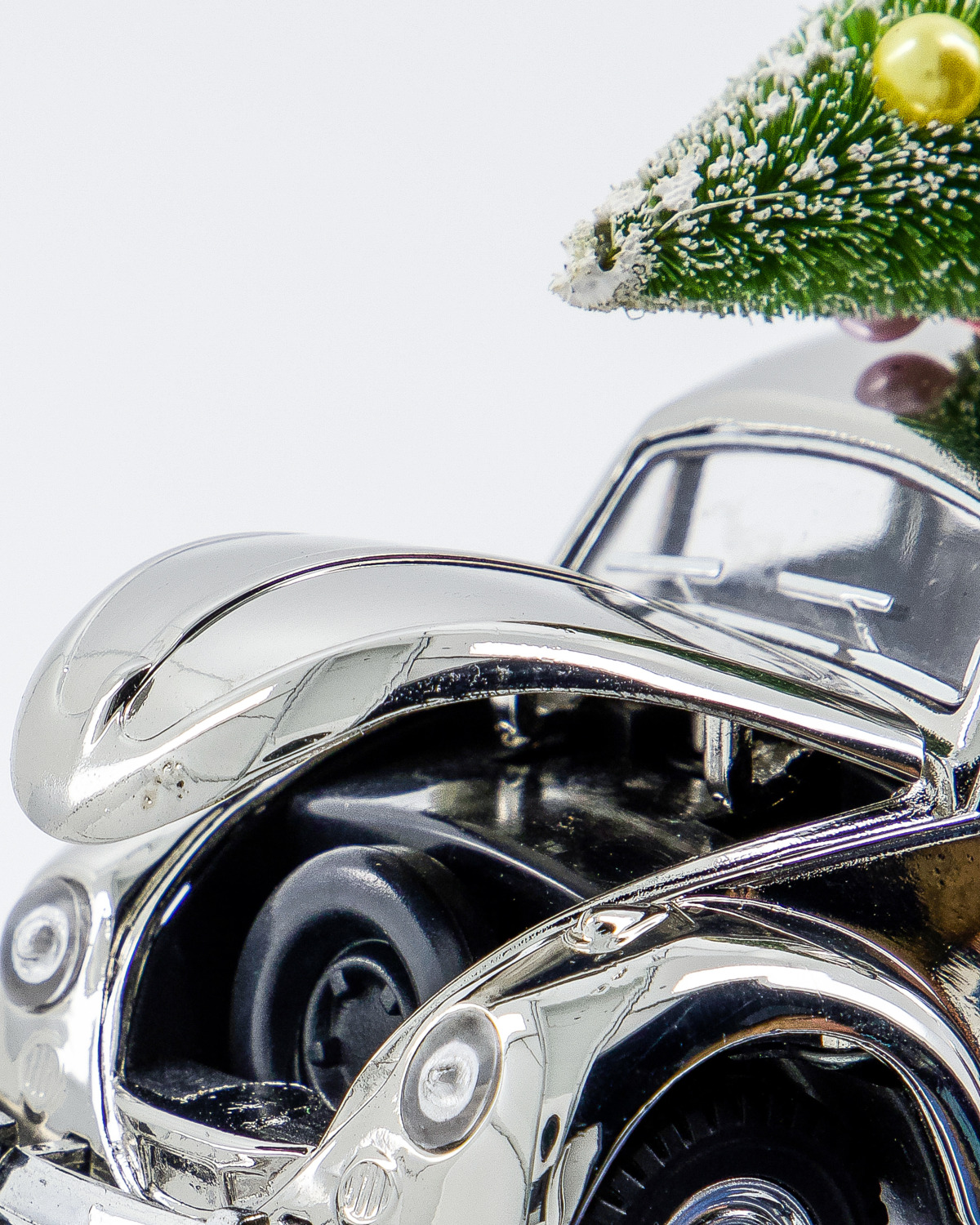 Dekoration, Xmas car, Sølv