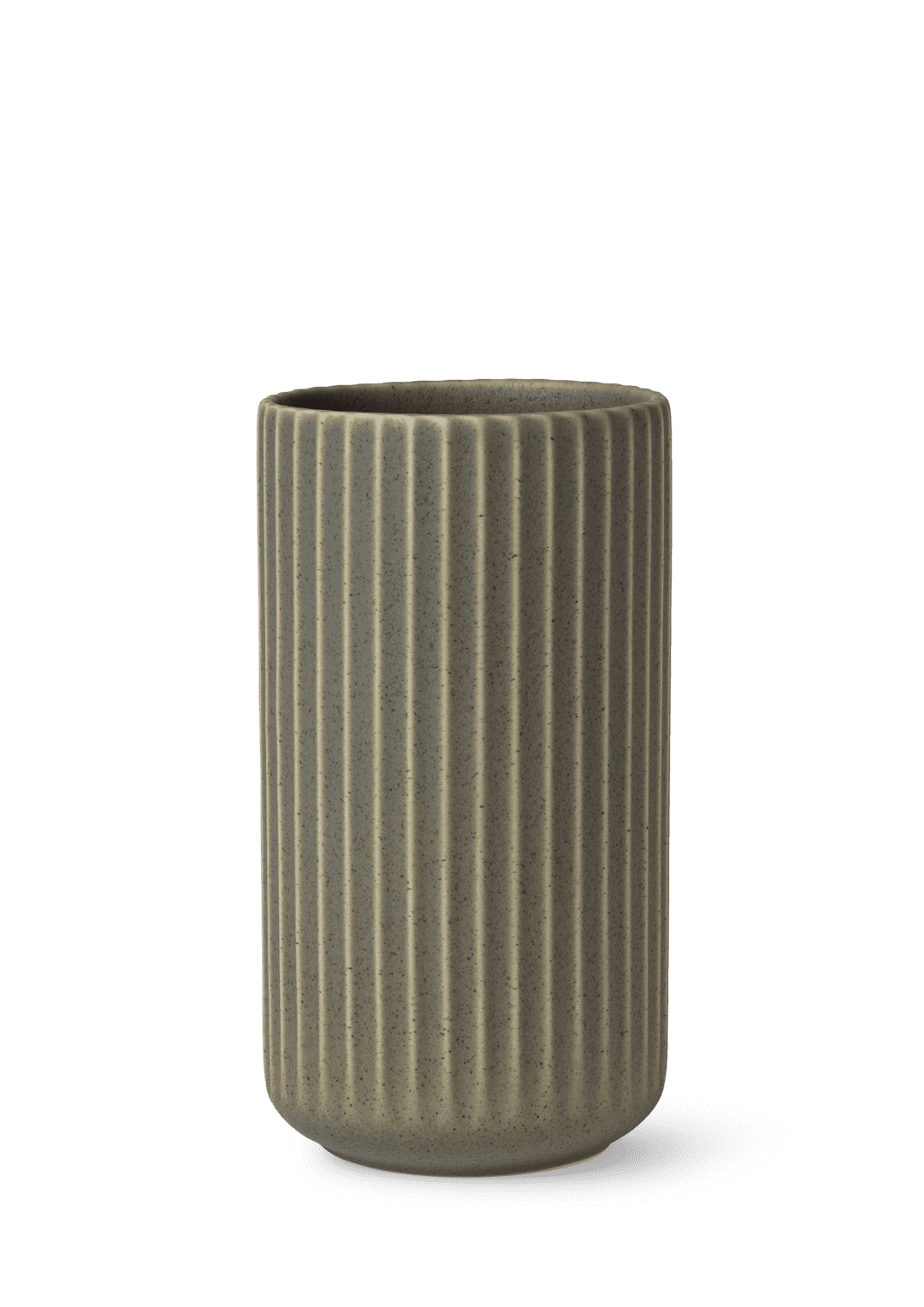Lyngby Vase H20.5 cm olivengrøn fajance