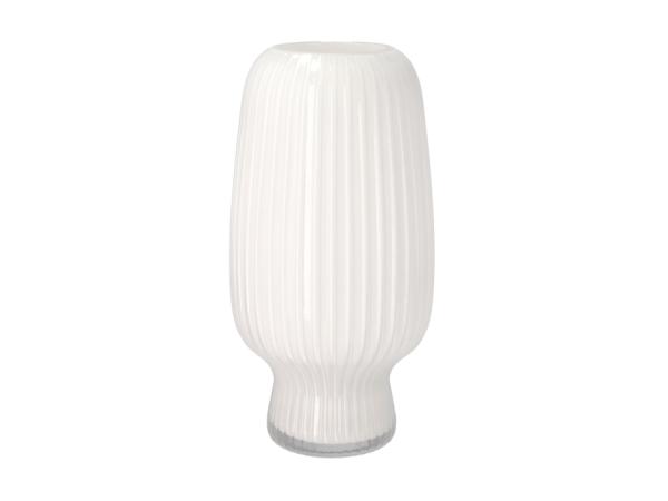 Vase Cuneo D16 x 31,5 cm Hvid Glas