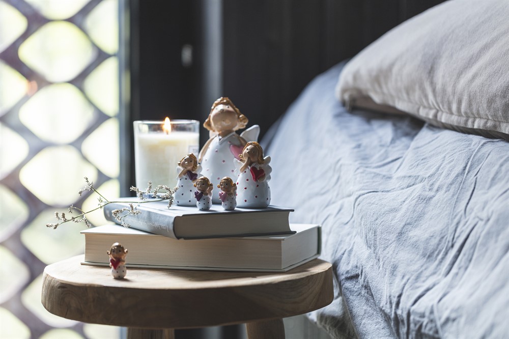 Angel Birgit lilla, small H.5cm