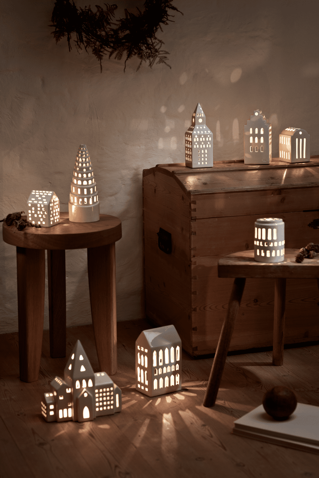 Kähler Urbania Lyshus Kirketårn H20 hvid