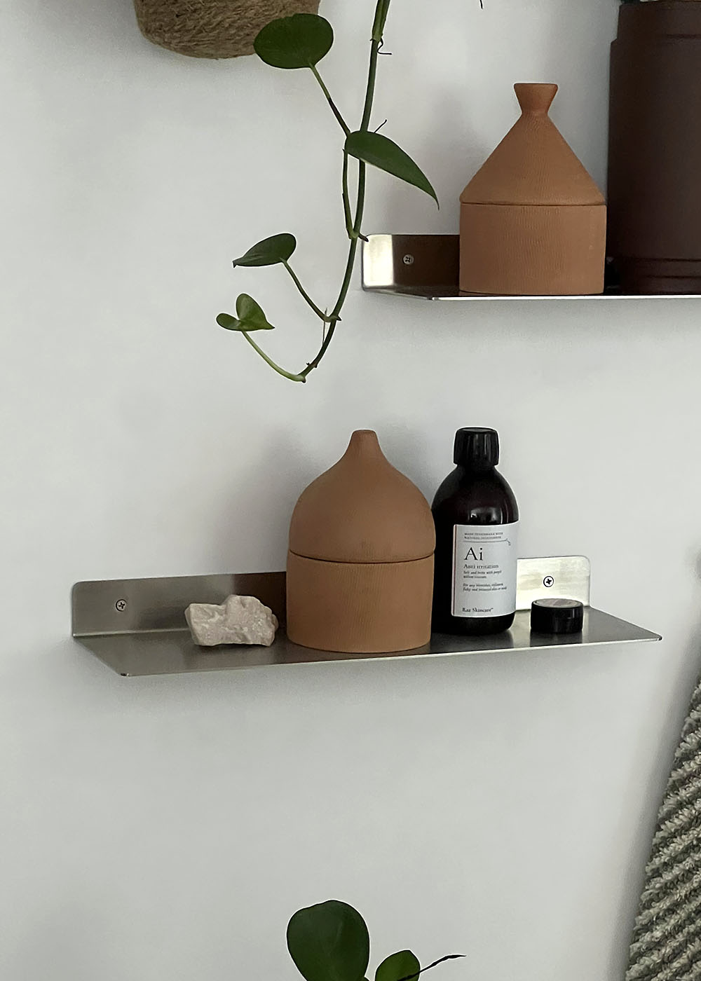 MOUD Home DOT knage børstet stål - Ø3,2 cm