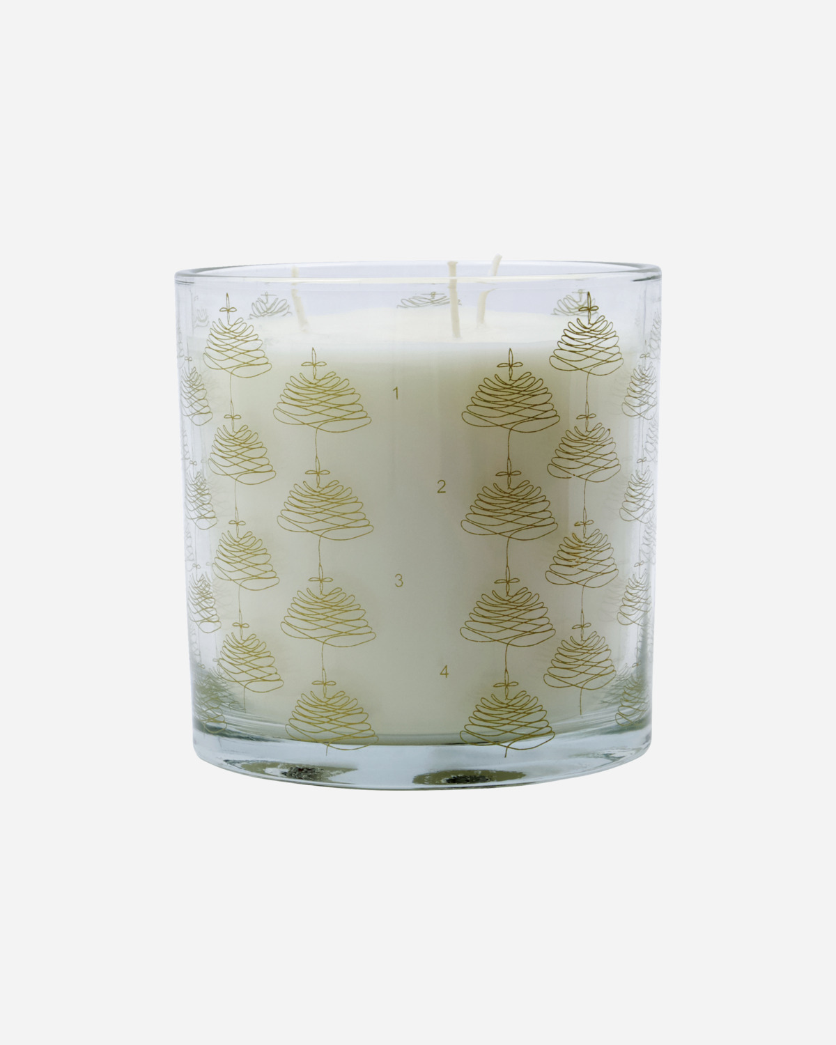 Candle in glass, HDAdvent, Gold