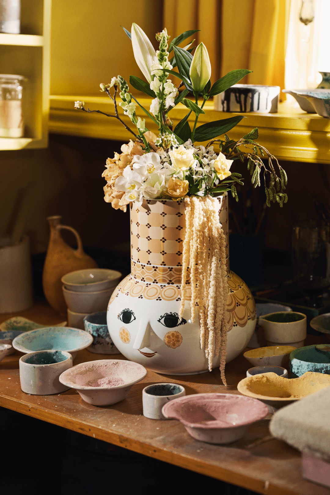 Wiinblad Olga Vase H35 cm sand