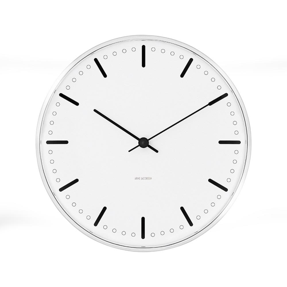 City Hall Vægur Ø21 cm sort/hvid