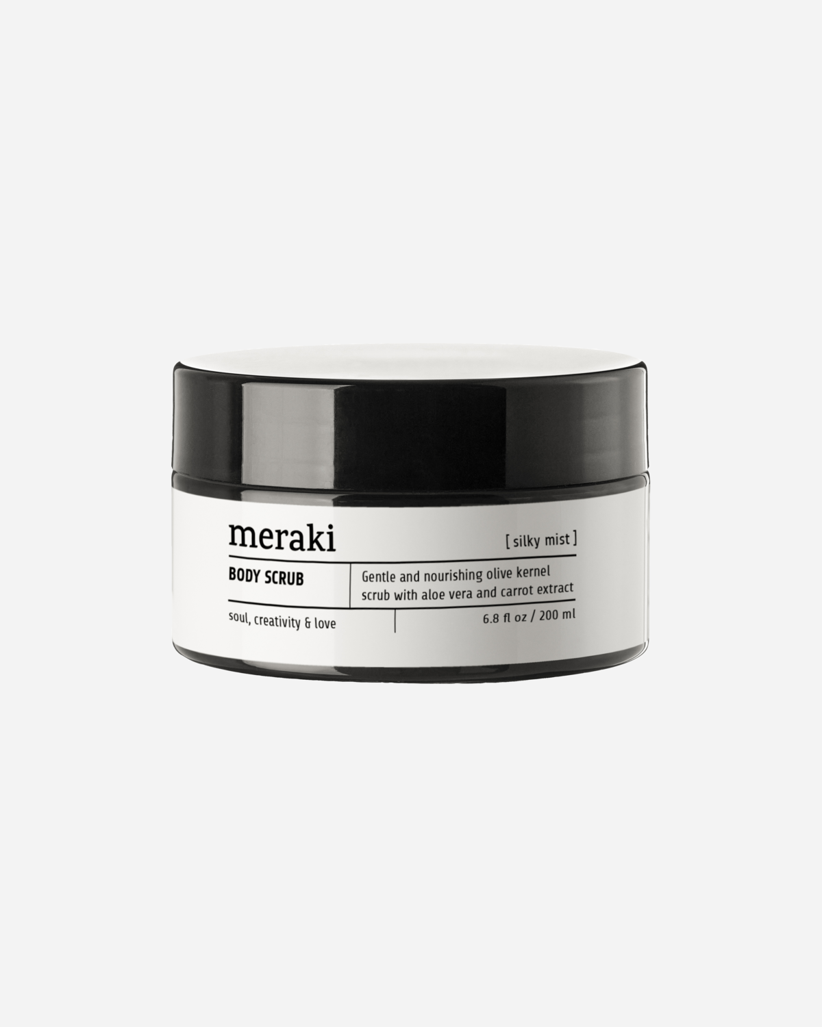 Meraki Body scrub, Silky mist, 200 ml