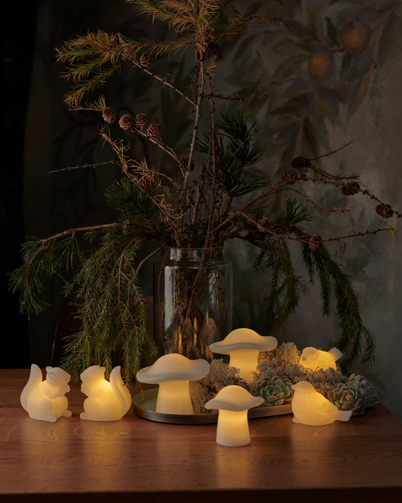 Svampe, 2 stk sæt, Hvid*