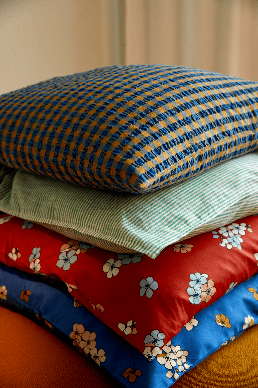 Monochrome Lines Pudebetræk 63x60 cm grøn/hvid 