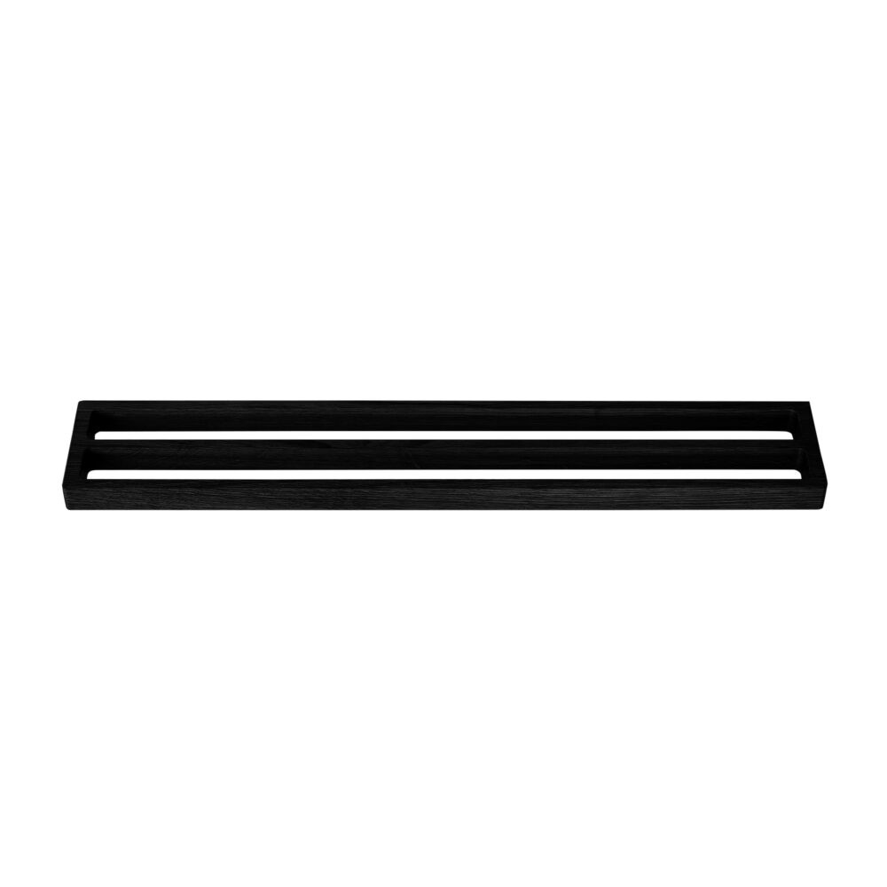 Towel Rack Double - 73,5x13 cm, Dark Stain Matt Lacquer Ash