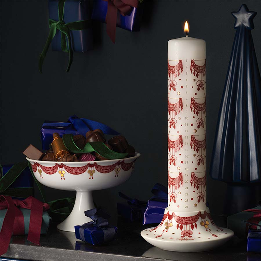 Guirlande Kalenderlysestage rød Ø12