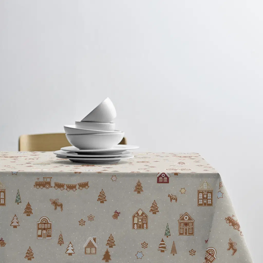 Södahl Gingerbread Akryldug med antislip 140 cm Nature