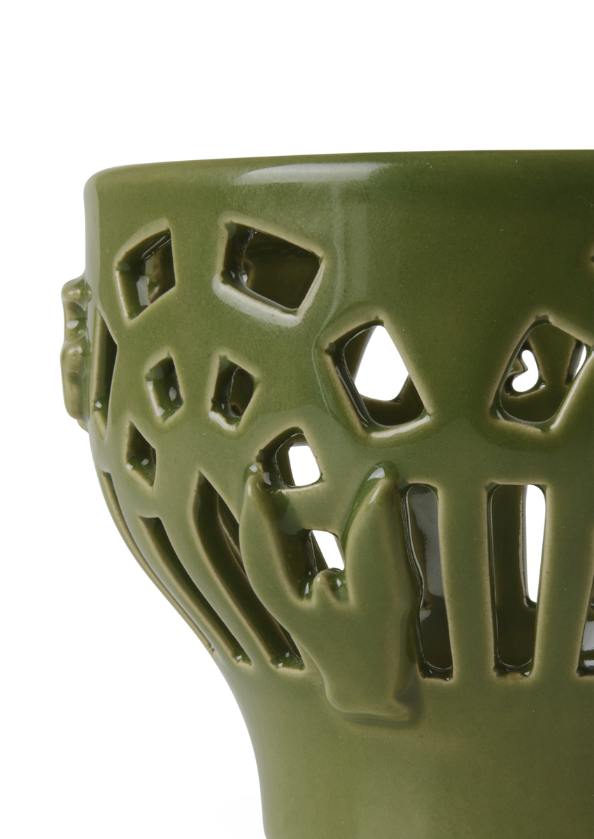 Orangery Fyrfadsstage Ø9.5 cm green gard