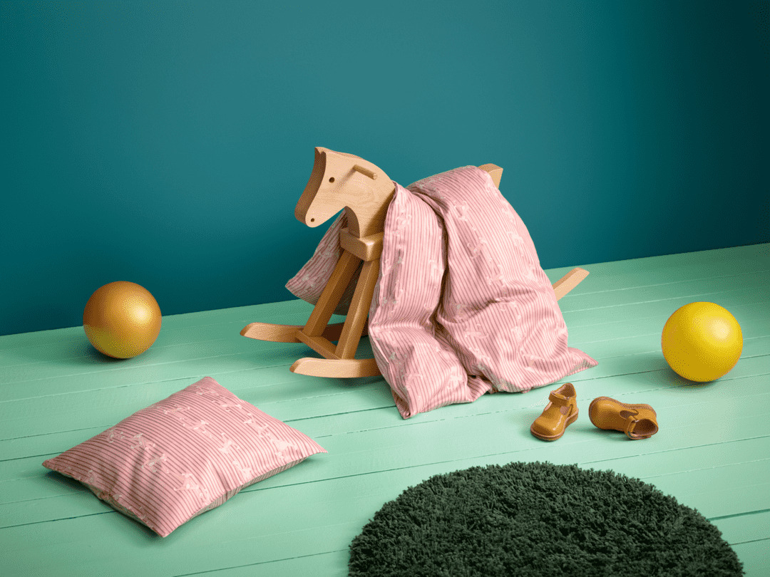 Kay Bojesen Sengetøj Abe baby 70x100cm DK rosa