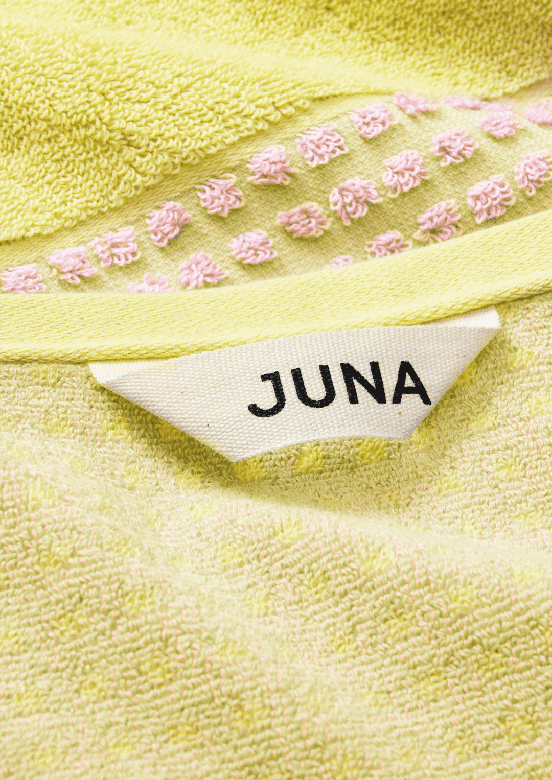 Check Håndklæde 50x100 cm gul/pink