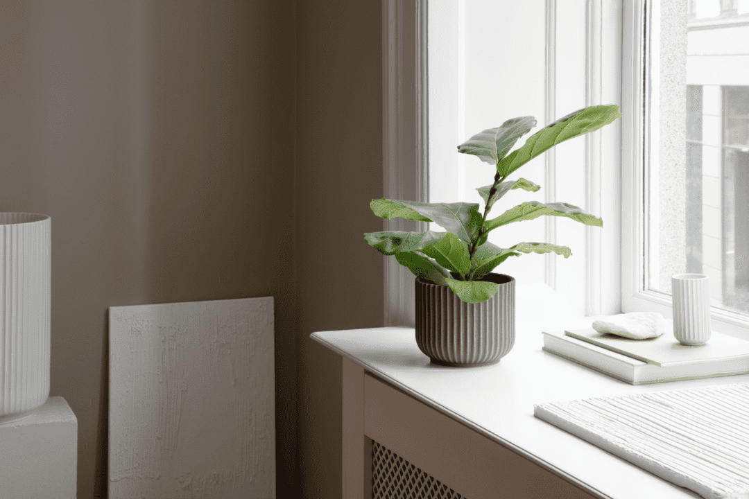 Lyngby Urtepotteskjuler mellem olivengrøn Fajance