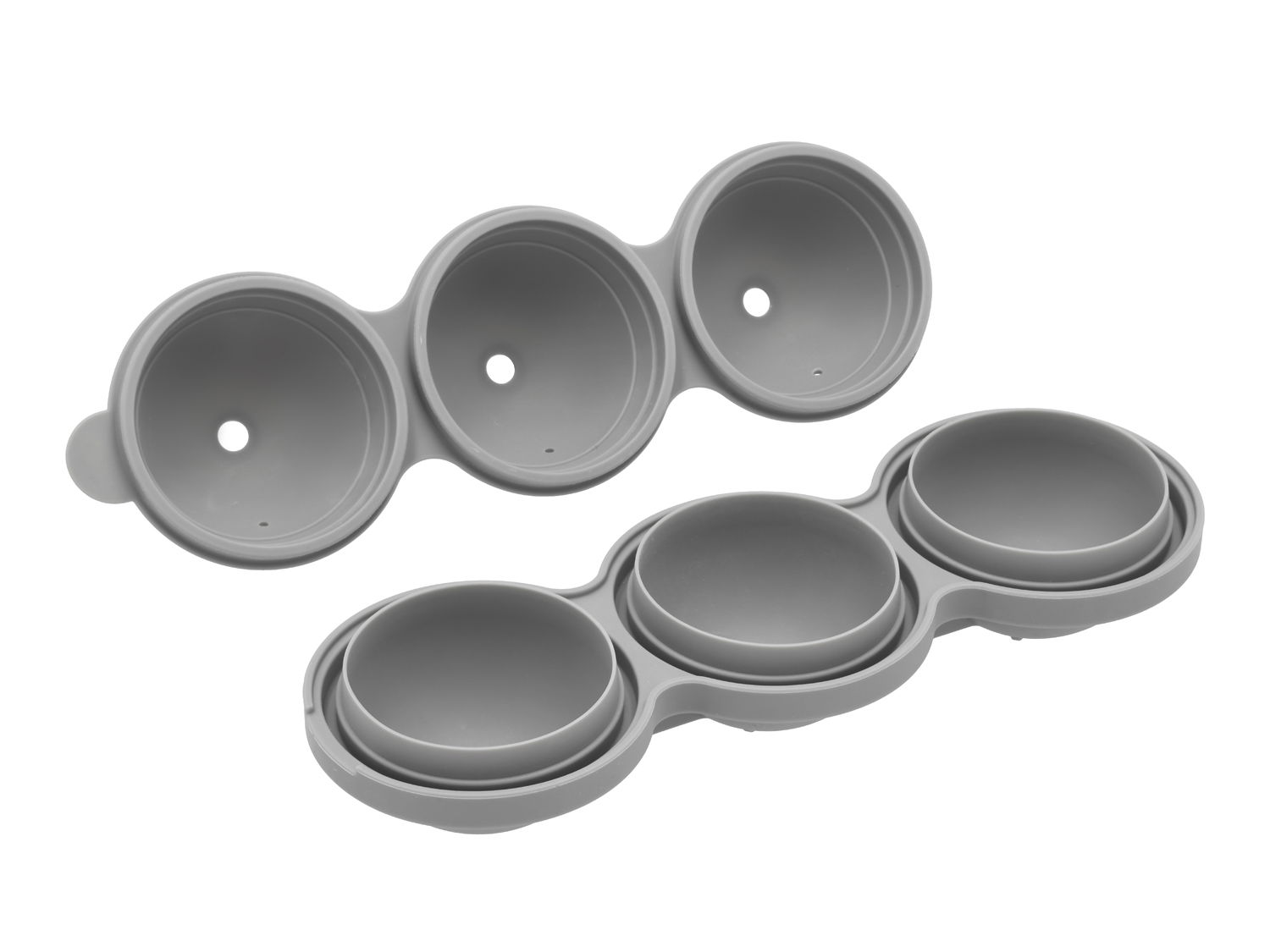 Iskugleform 24 x 8 x 6,5 cm Grå Silikone