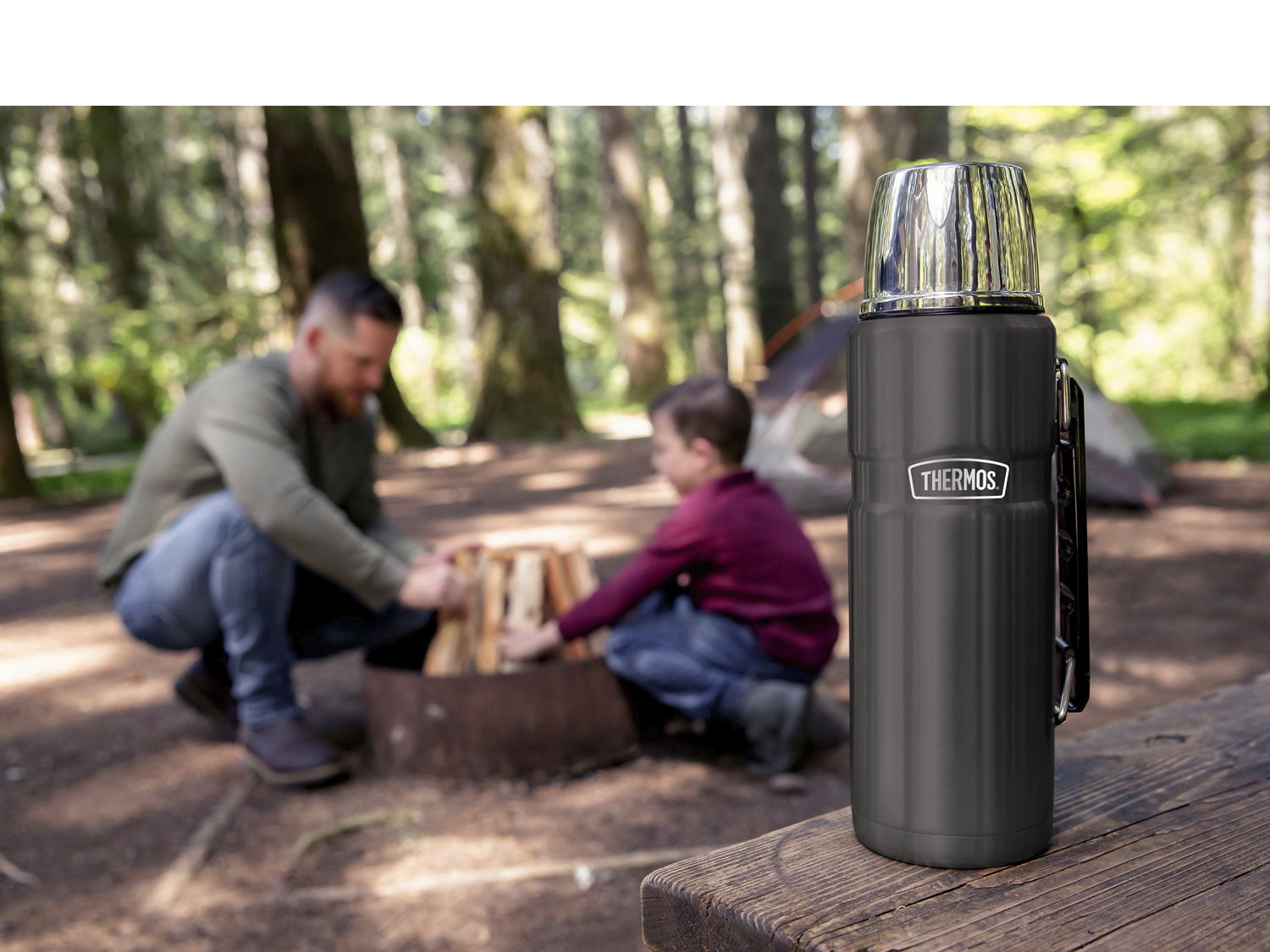 Termoflaske Stainless King 1,2 liter Sort Rustfrit stål