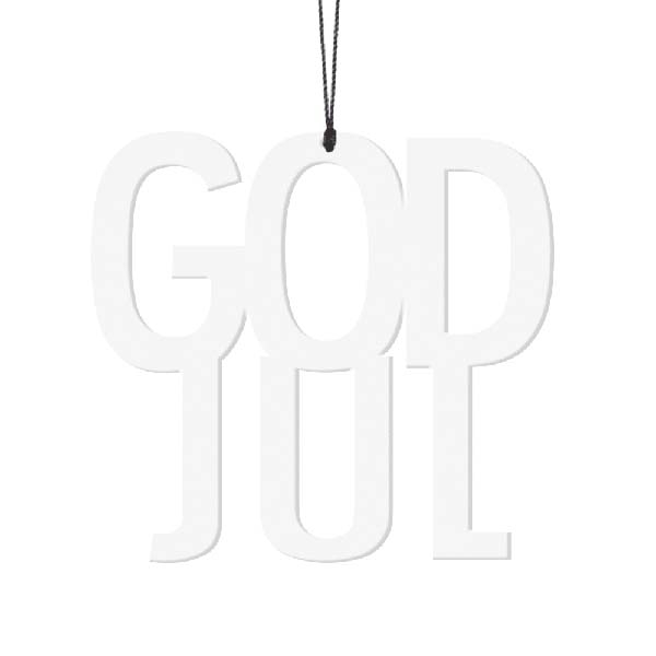 God Jul, hvid, 2 stk
