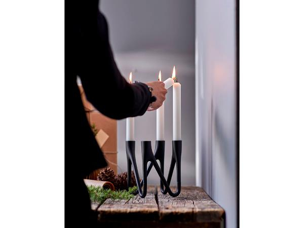 Morsø Roots Lysestage 4 arme Sort