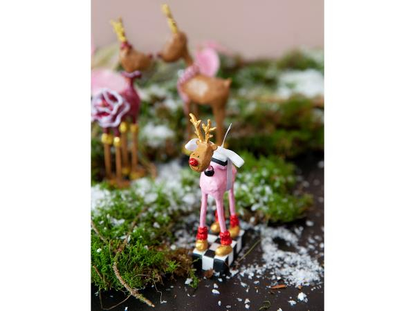 Medusa-Copenhagen Rudolf Candy, 14 cm, lyserød