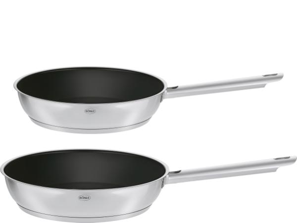 Rösle PureElements Stegepandesæt Dia 20+28 cm Stål/Sort