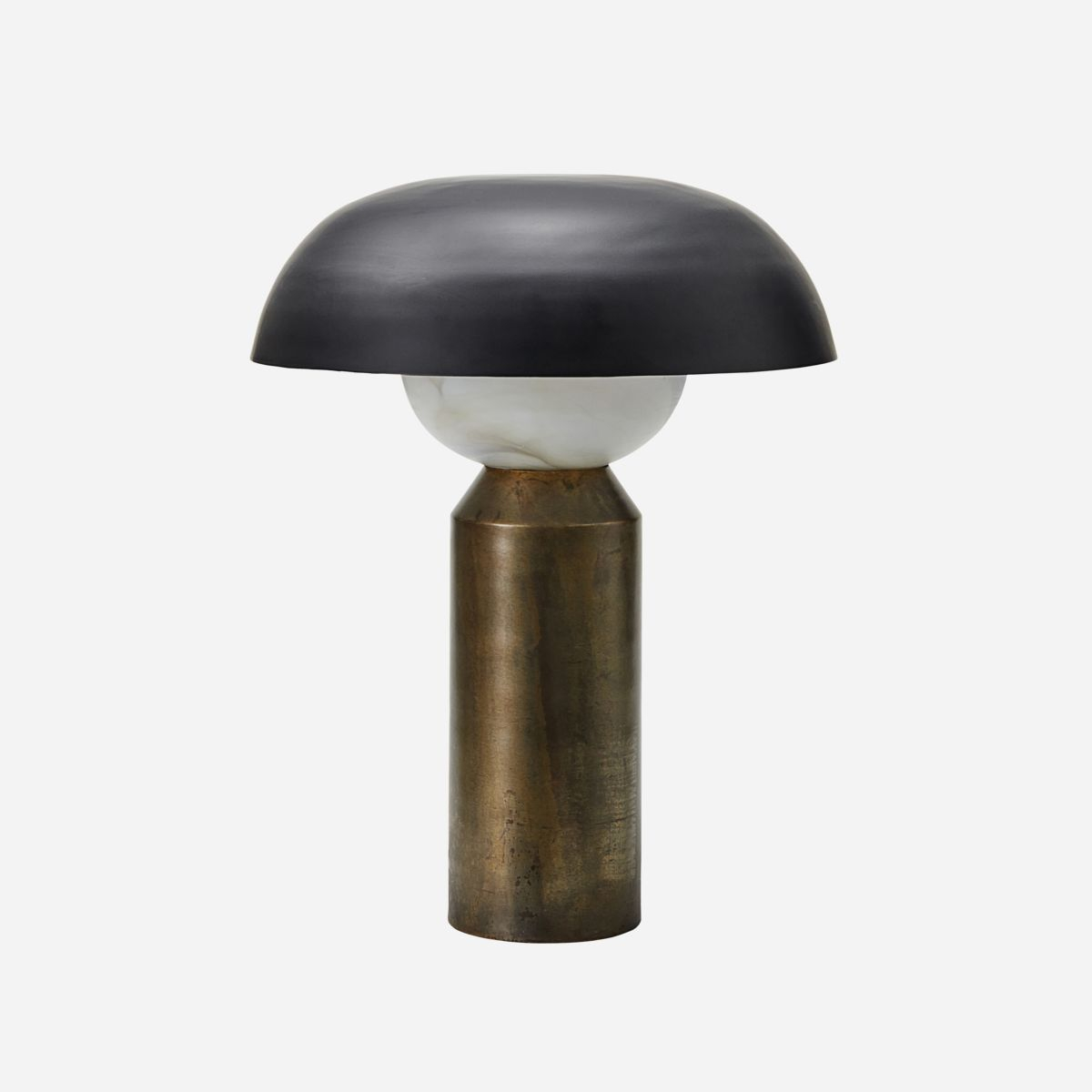 Bordlampe, Big fellow, Antik messing fin