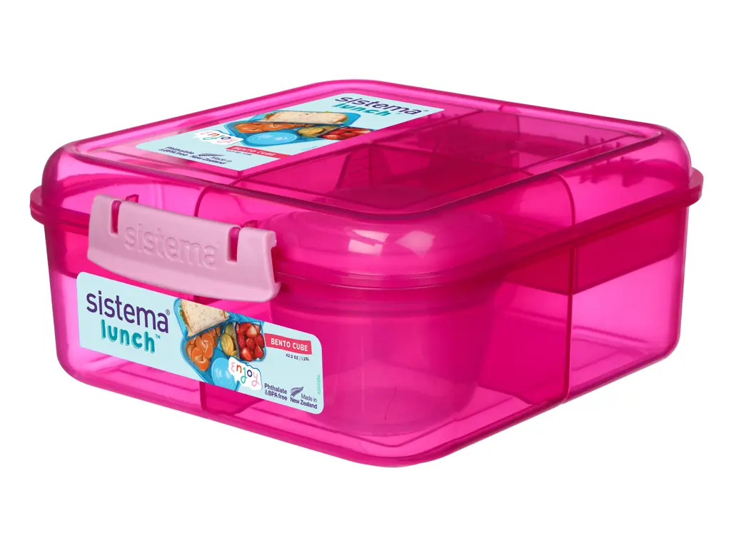 Sistema Bento Cube 1,25L, Pink