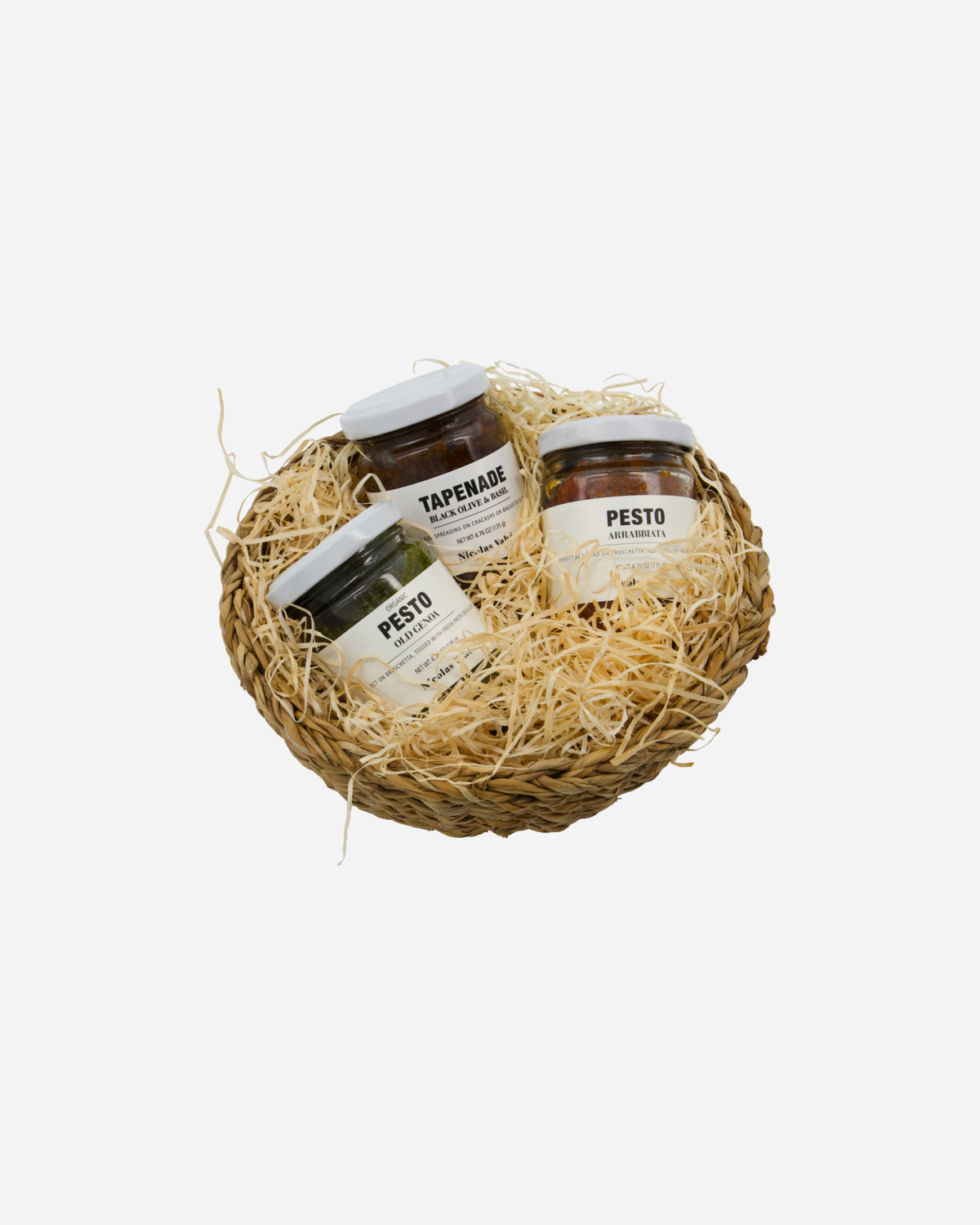 Cellofan gavekurv, Lille kurv med pesto, 135 g