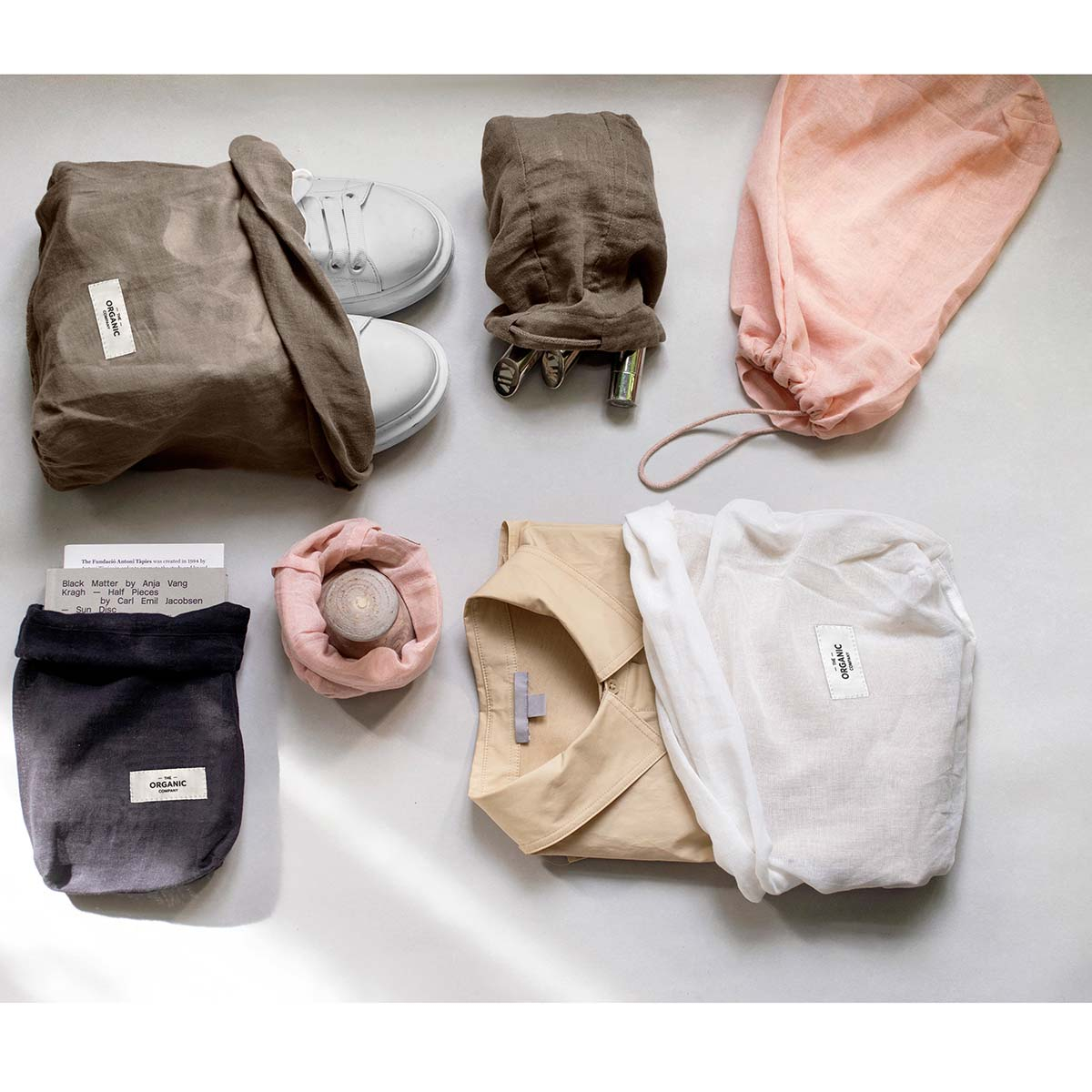 All Purpose Bag Sæt, Clay, 3 størrelser