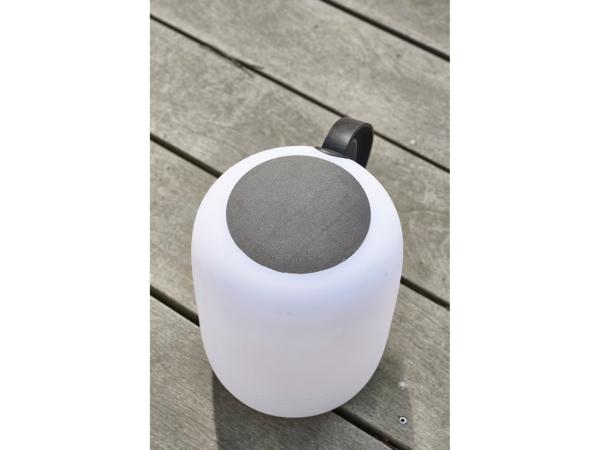 Villa Collection Hav LED Lampe m. solar Dia 17,5 x 23 cm Hvid/Sort