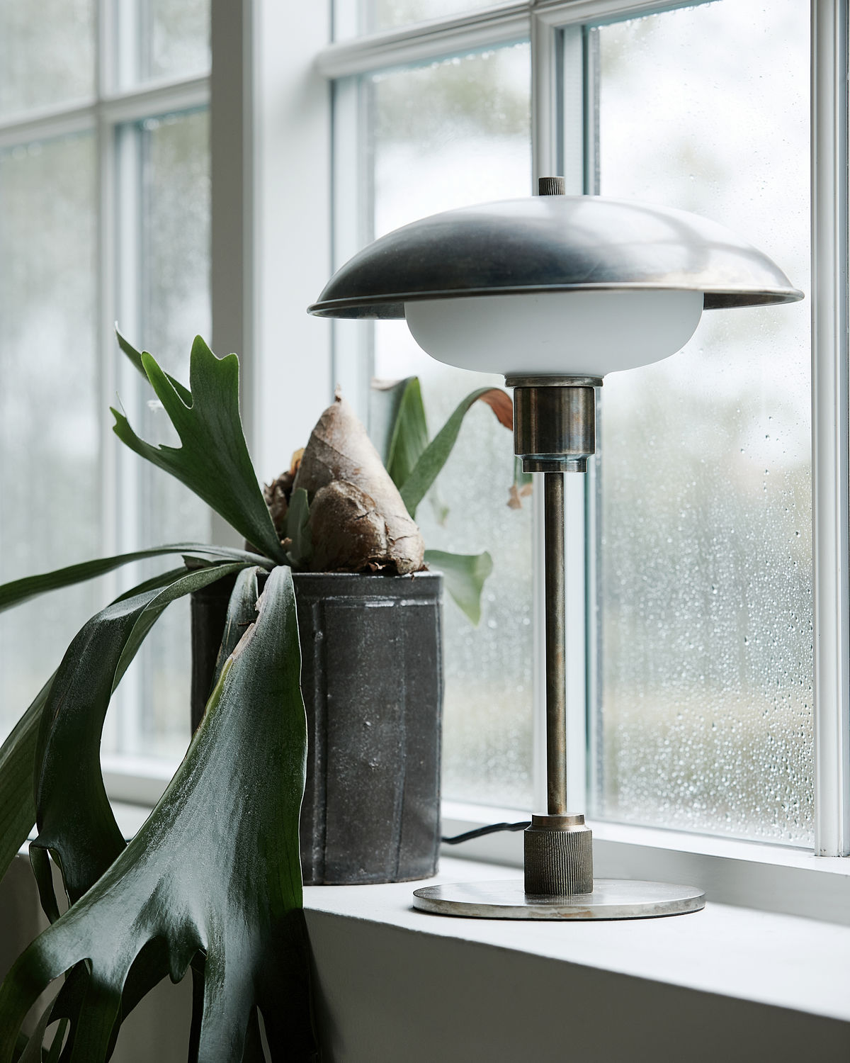 Bordlampe, HDBoston, Antik brun