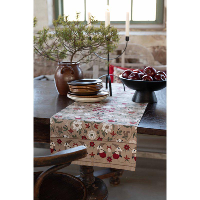 Julefred løber 40x140cm, rød