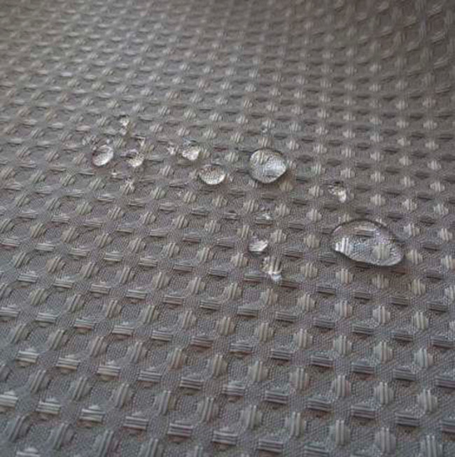 MOUD Home WAFFLE Badeforhæng i grå - 180x200 cm