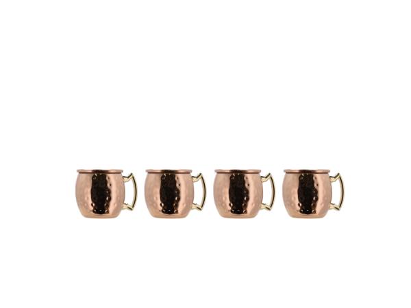 Lyngby Glas Moscow mule mini Shotglas 8 cl 4 stk. Kobber/Stål