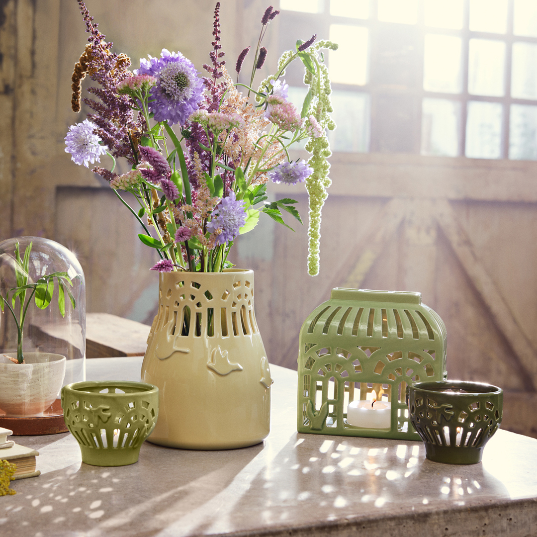 Orangery Fyrfadsstage Ø9.5 cm green gard