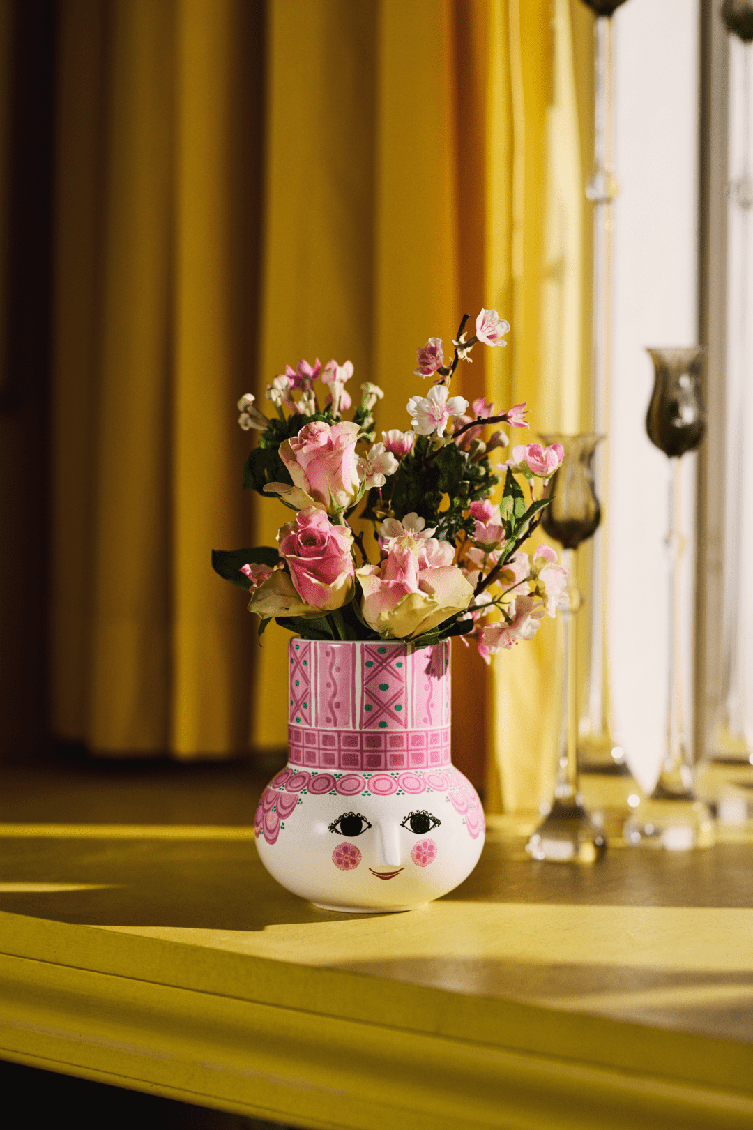 Wiinblad Olga Vase H15 cm pink