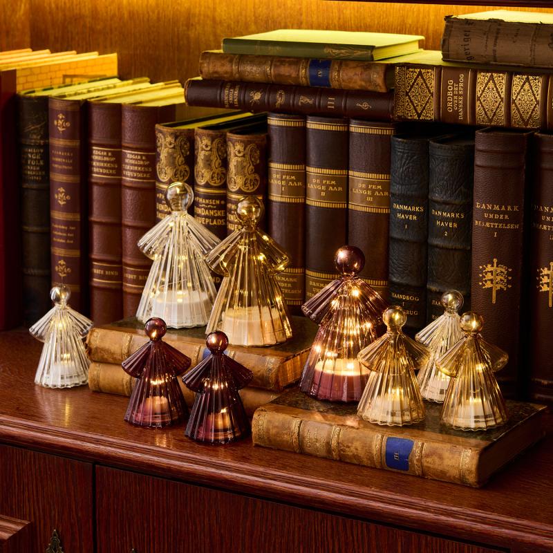 Alberte Engel H15 cm Amber, 10LED