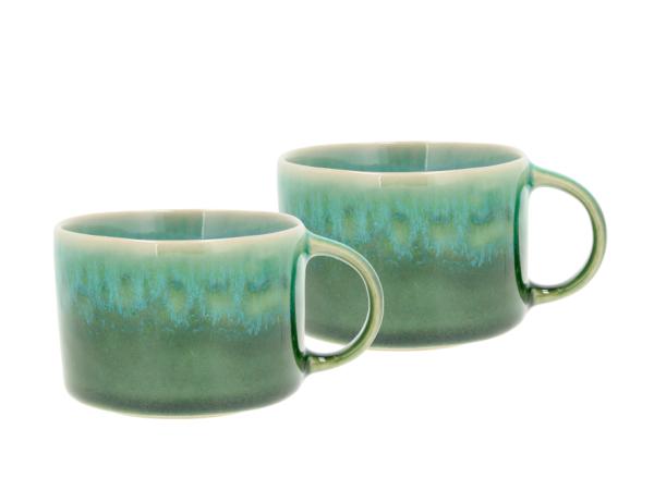 Villa Collection Styles Krus m/hank Dia 8,5 x 6 cm 0,16 liter 2 stk. Grøn/Blå
