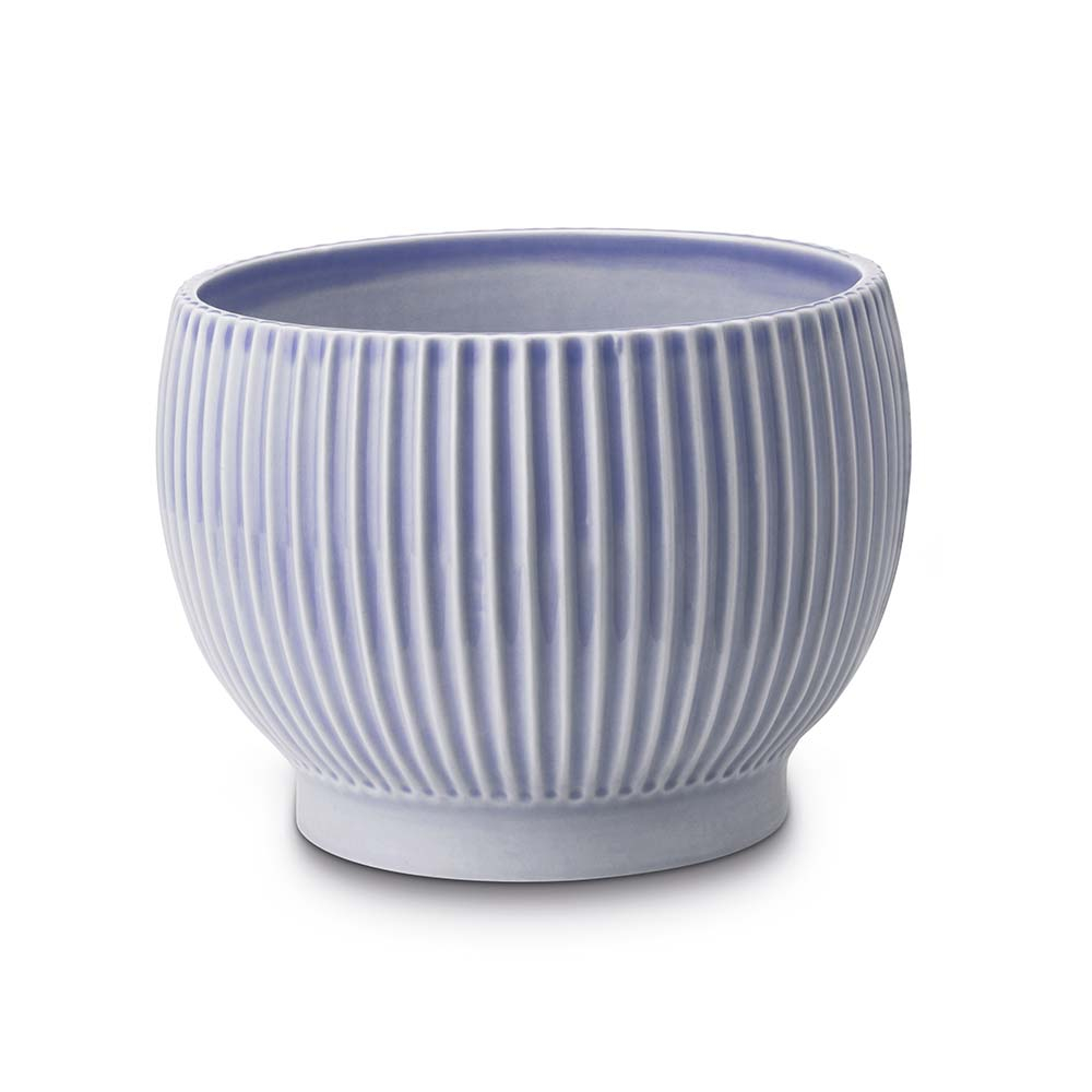 Urtepotte med riller, Ø 14,5 cm, lavendel*