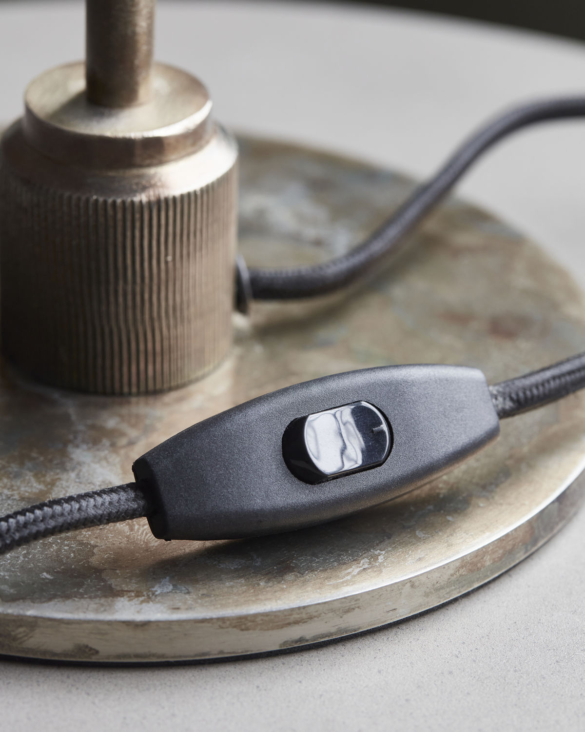 Bordlampe, HDBoston, Antik brun