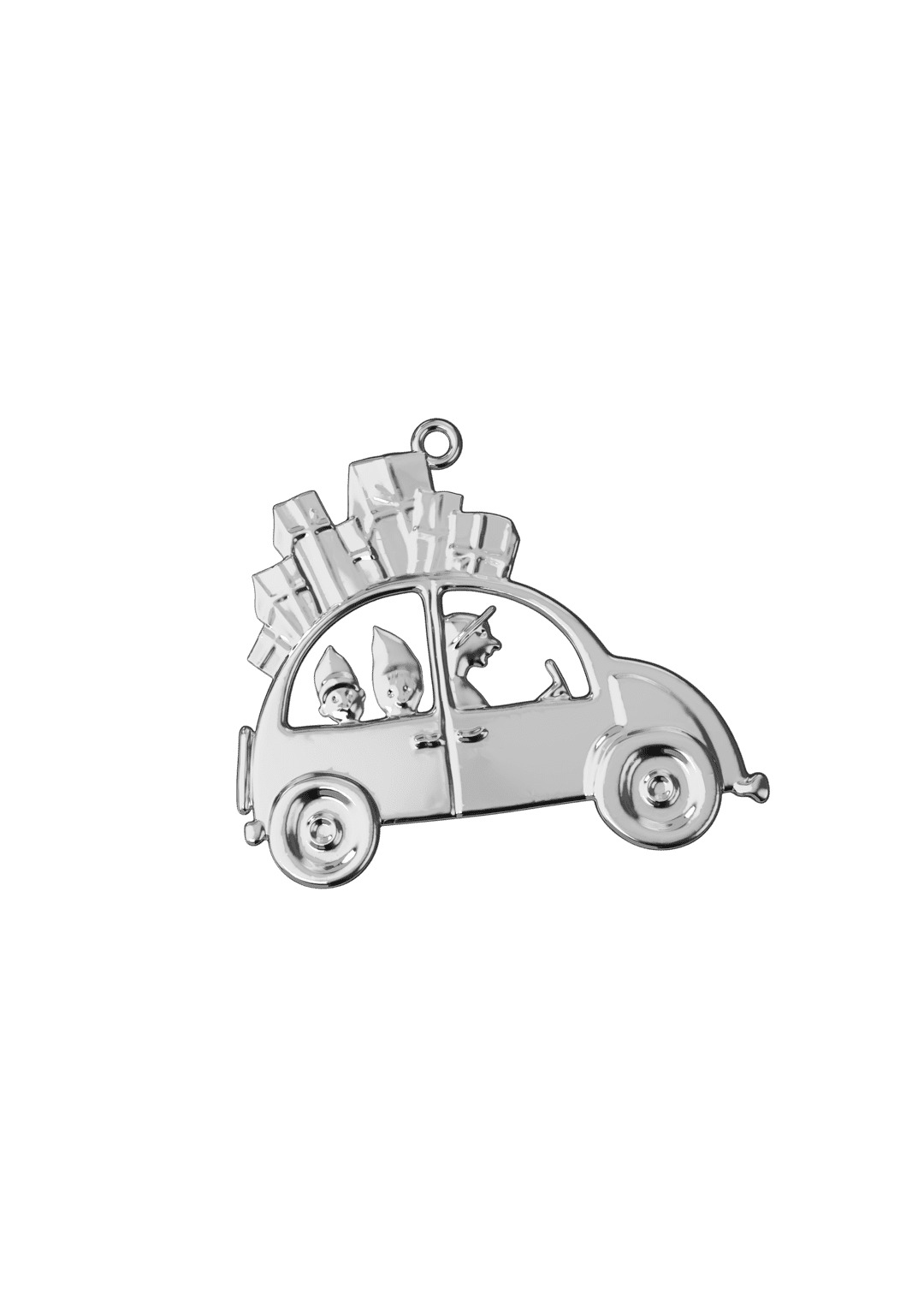 Julebil H6.5 forsølvet Karen Blixens Jul